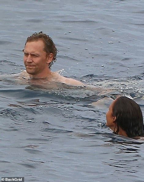 Shirtless Tom Hiddleston Packs On The Pda With Bikini Clad Girlfriend Zawe Ashton Daily Mail