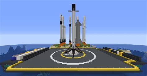 All Spacex Rockets 1165 Java Edition Minecraft Map