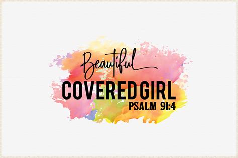 Beautiful Covered Girl Psalm 914 Graphic By Sublimation Design