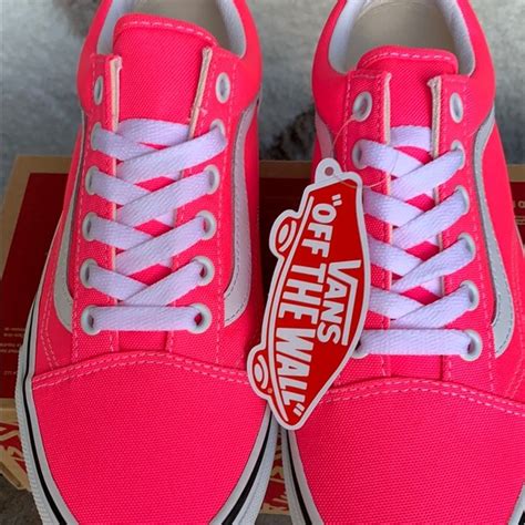 Vans Shoes Vans Old Skool Neon Knockout Pinktrue White Wmns Poshmark