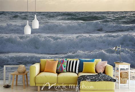 Ocean Waves Wallpaper Wall Mural By Magic Murals