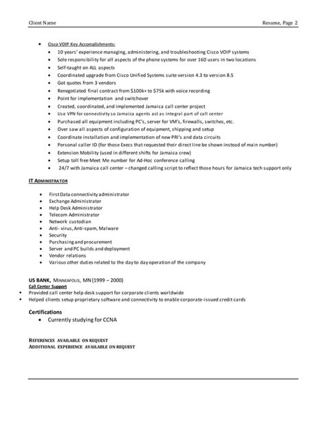 Rick Hart Resume IT Mgr Cisco VOIP PDF