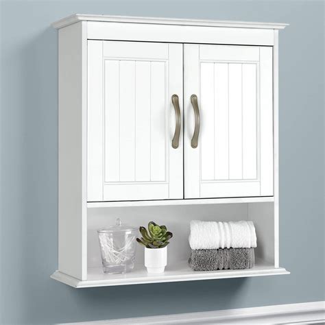 Bathroom Storage White Over The Toilet Space Saver 3 Shelves Cabinet