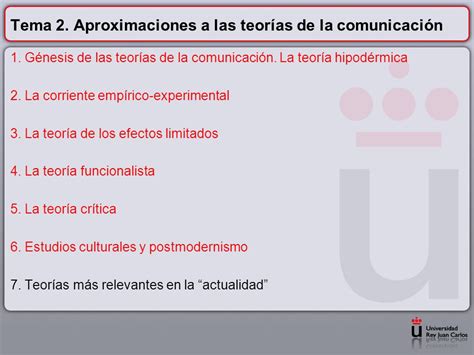 TEMA 2 Aproximaciones a las teorías de la comunicación ppt descargar