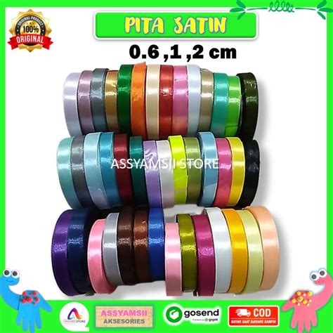 Jual Pita Satin Sateen Cm Cm Cm Per Roll Terbaru Warna Terlengkap