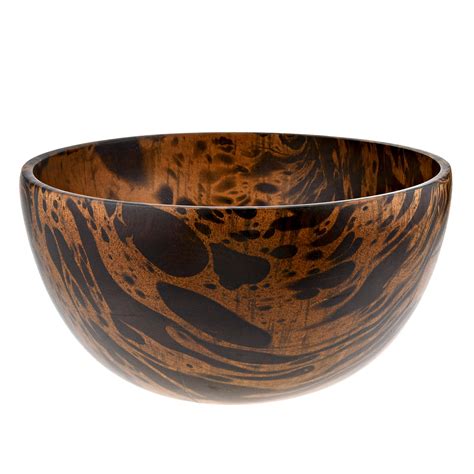 Loon Peak Azal Handmade Wood Decorative Bowl 1 Wayfair Canada