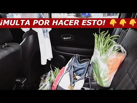 CUIDADO MULTAZO Por LLEVAR Bolsas De LA COMPRA En El ASIENTO DEL