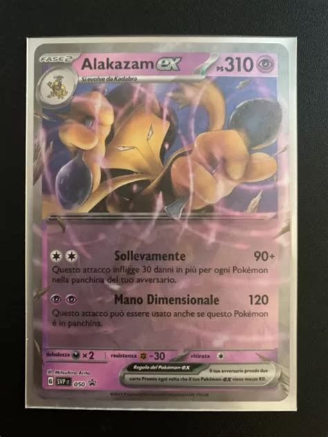 CARTA POKEMON ALAKAZAM Ex Svp050 Ita Italiano Black Star Promo