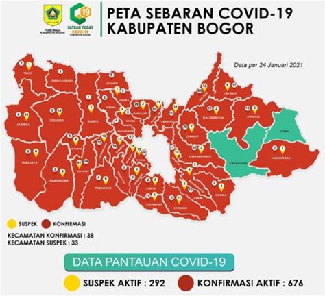 Info Covid 19 Wilayah Bogor Masuk Zona Merah Dua Kecamatan Ini Justru