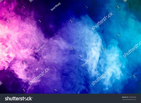 Blue Pink Purple Vape Smoke On Stock Photo Shutterstock