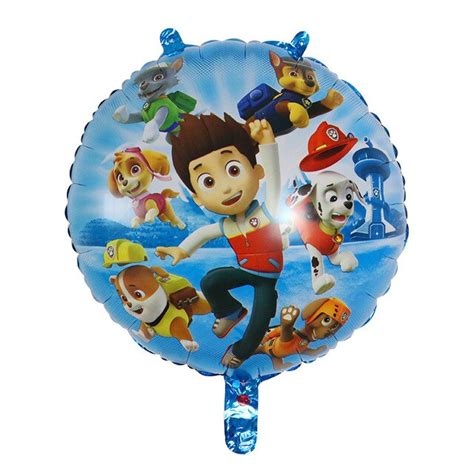 Globo Aluminio Redondo Paw Patrol Tu Fiesta A Un Click