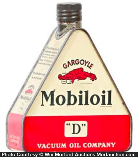 Antique Advertising Gargoyle Mobiloil Oil Can • Antique Advertising