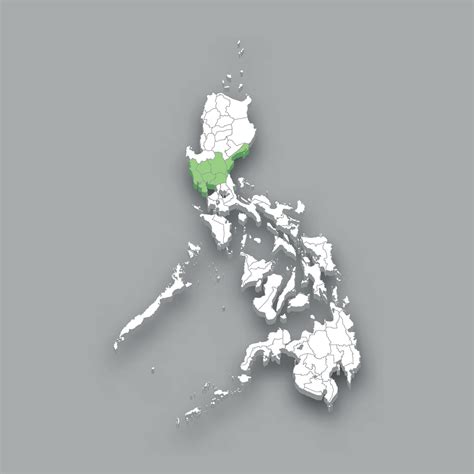 Central Luzon region location within Philippines map 25355767 Vector ...