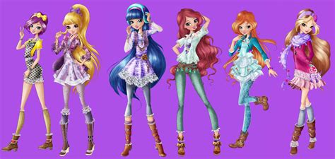 The full body official art of all Winx girls from Winx Club season 8, in new style - YouLoveIt.com