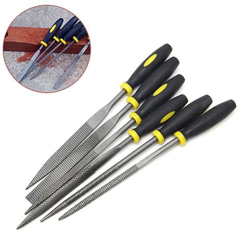 Mkr 6pcs Set Needle File Set Diy Woodworking File Mini Metal Filing Rasp Needle File Wood Tools