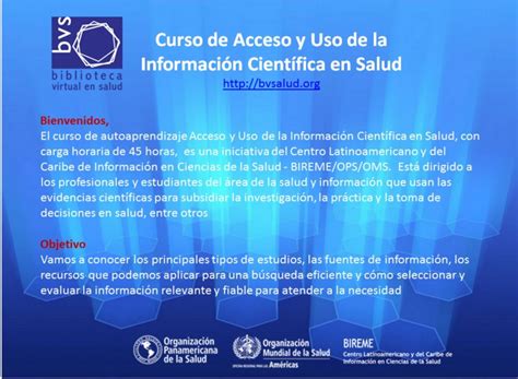 Bireme Lanza Nuevo Curso En Línea Sobre Acceso Y Uso De La Información