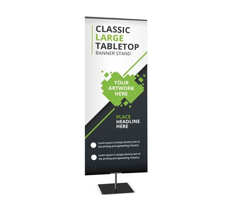 Bannerbuzz Classic Large Tabletop Banner Stands