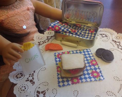 Altoids Tin American Girl Doll Lunch Box and Felt Food - Etsy