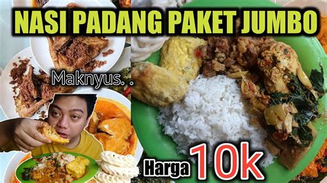 Mukbang Nasi Padang Paket Jumbo Murah Mukbang Asmr Makan Nasipadang