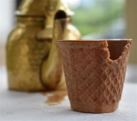 Ml Edible Chocolate Biscuit Cup At Rs Piece Edible Tea Cup In