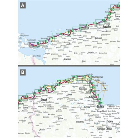 Ostseeküsten Radweg 3 Polen 1 75 000 LandkartenSchropp de Online Shop