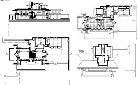 Great Style 32+ Robie House Plan Section Elevation