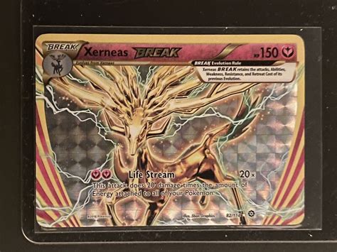 Pokemon Tcg Xerneas Break 82114 Holo Rare Steam Siege Lpnm Ebay