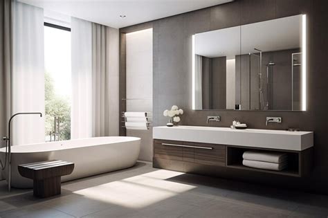 Premium Photo Minimalist And Elegant Bathroom Interior Design