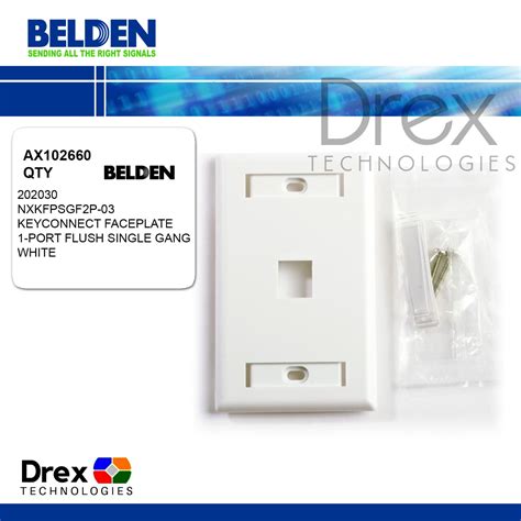 Belden Port Faceplate Ax Key Connect Faceplate Port Flush