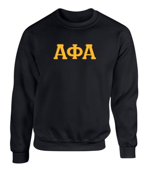 Alpha Phi Alpha 2 Day Ship Twill Crewneck Sweatshirt Greek Gear