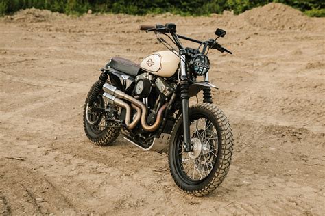 Desert Rat Harley Davidson Xl Scrambler By Pittsburgh Moto Pipeburn