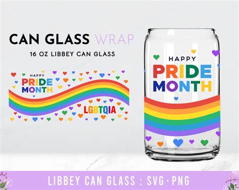 Lgbtqia Glass Wrap Svg Pride Month Glass Wrap Svg Love Is Etsy