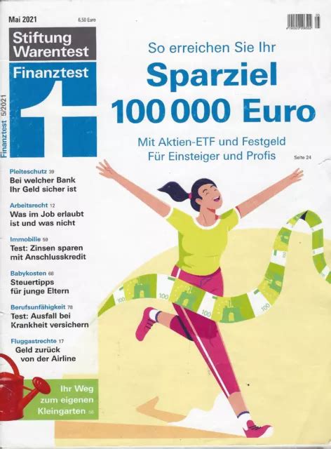 ZEITSCHRIFT FINANZTEST HEFT 5 2021 Mai 2021 Stiftung Warentest EUR 1 00