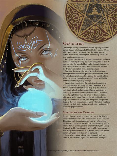 DnD 5e Homebrew Occultist Class By DelphicOracle Dnd 5e Homebrew