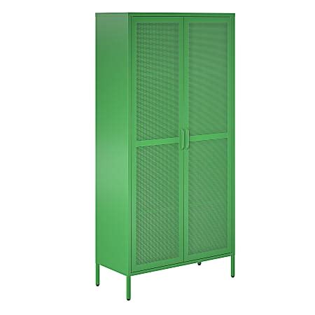 Ameriwood Home Novogratz Channing Tall Door Mesh Metal Locker Cabinet