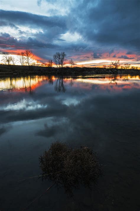 Magnificent Sunset Along Boise River Boise Idaho Photograph By