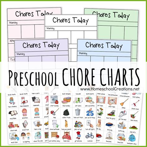 Free Printable Chore Charts Preschool