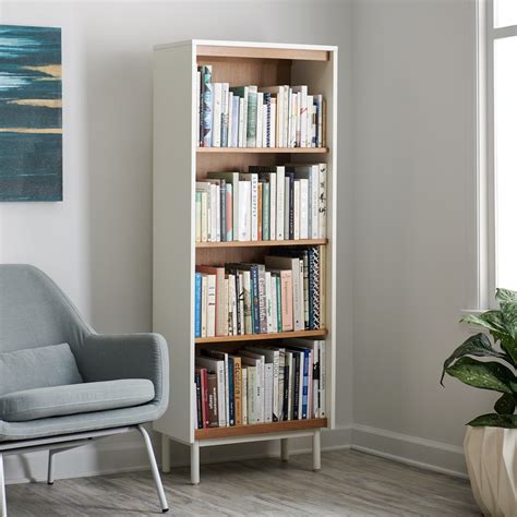 Slim Bookcase Tall Bookcases White Bookcase Corner Bookcase