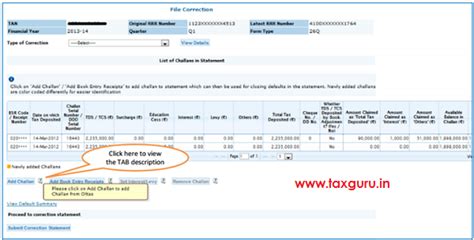 How To Add Challan To Tds Tcs Statement Online