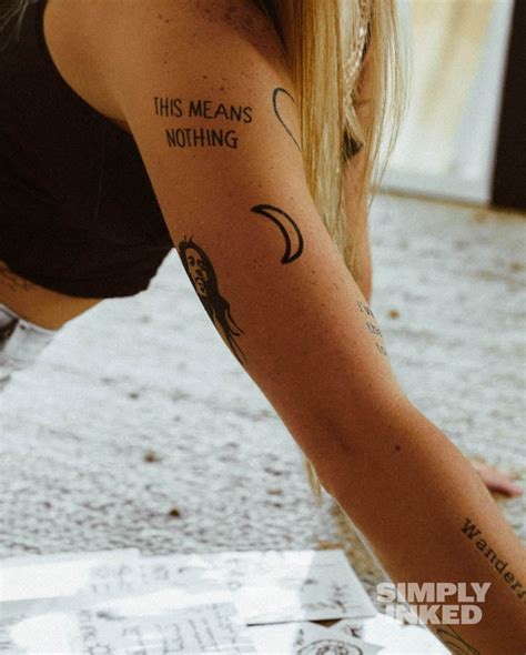 "This means nothing" Temporary Tattoo - Simply Inked