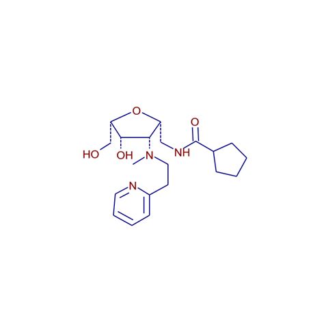 MzCloud 2 5 Anhydro 6 Cyclopentylcarbonyl Amino 4 6 Dideoxy 4 Methyl