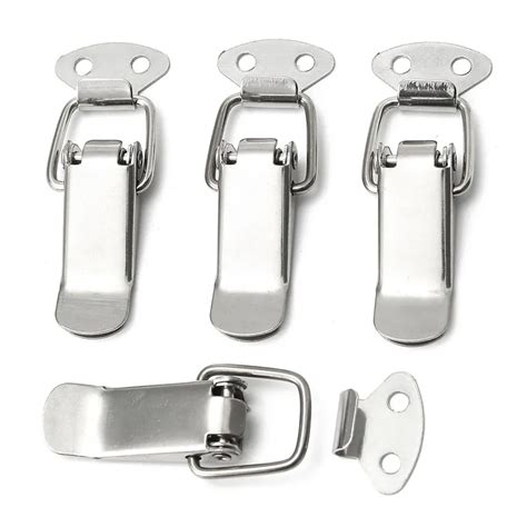 Mtgather 4x Stainless Steel Spring Loaded Toggle Case Box Chest Trunk Latch Catches Hasp Best