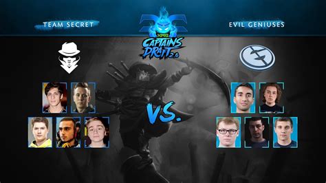 Dota Xmg Captains Draft Evil Geniuses Vs Team Secret Game