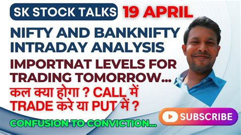 19 April Intraday Analysis Nifty Prediction Bank Nifty Prediction