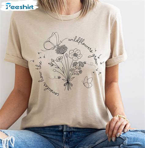 Consider How The Wildflowers Grow Luke Bible Verse Quotes Shirt