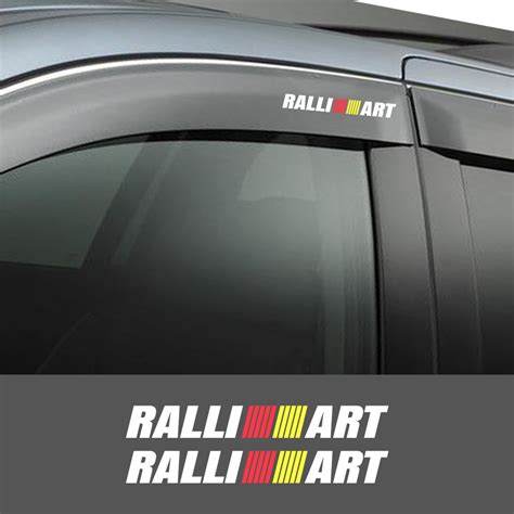 Ralli Art Ralliart Car Gutter Sticker Car Visor Decal Sticker