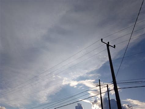 Electric Cable Pole Stock Photo Image Of Streetlight 275122510