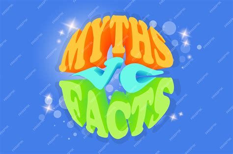 Premium Vector Myths Vc Facts Banner Checking The Facts For Truth Or