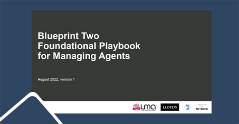 Blueprint Two Foundational Playbook For Managing Agents In A Nutshell