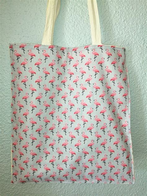 Tote Bag Flamants Roses Et Inscription Vrai Sac De Fille Un